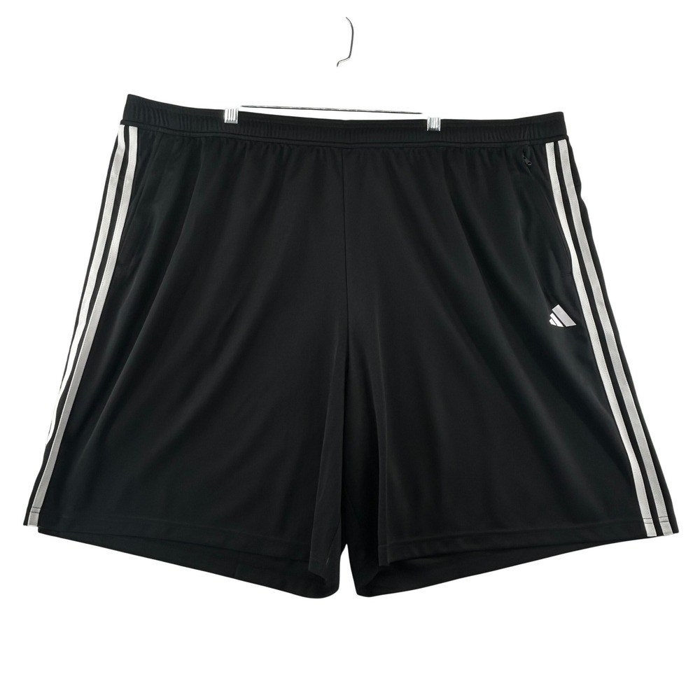 Adidas Train Essentials Pique 3-Stripes Training Shorts Mens 4XL Pockets Gym